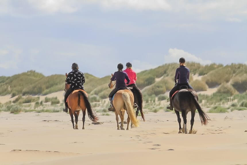 buitenrit Ameland rijstal de blinkert